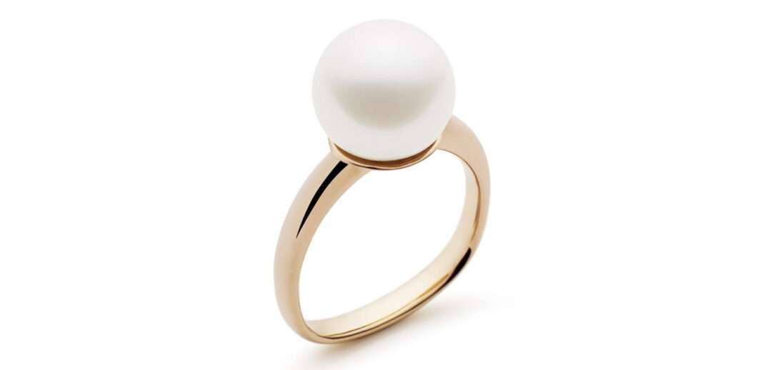 Kailis rose gold pearl cherish ring