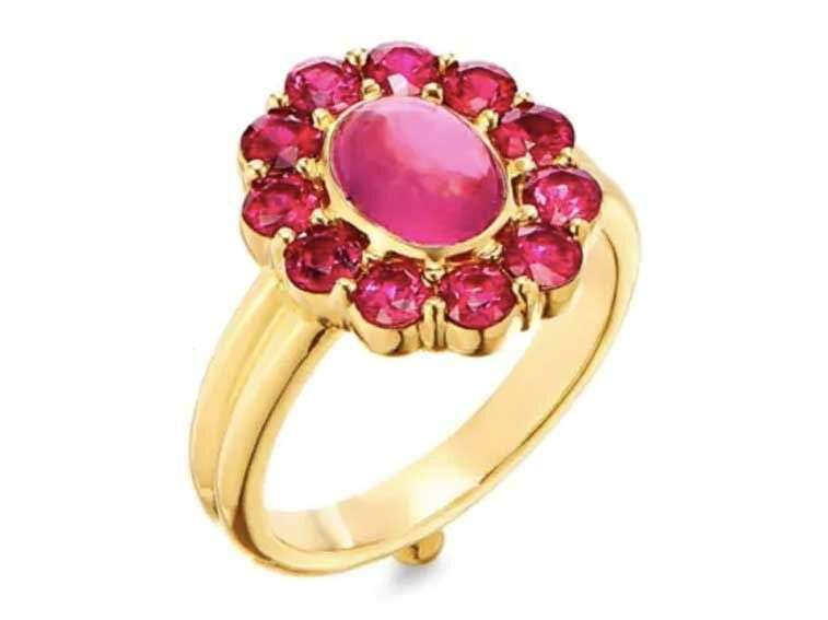 ring с рубинами