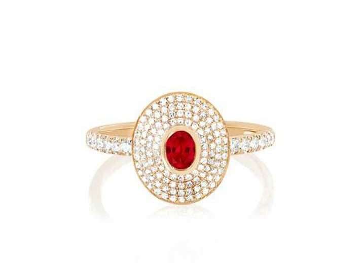 ring с рубином и бриллиантами