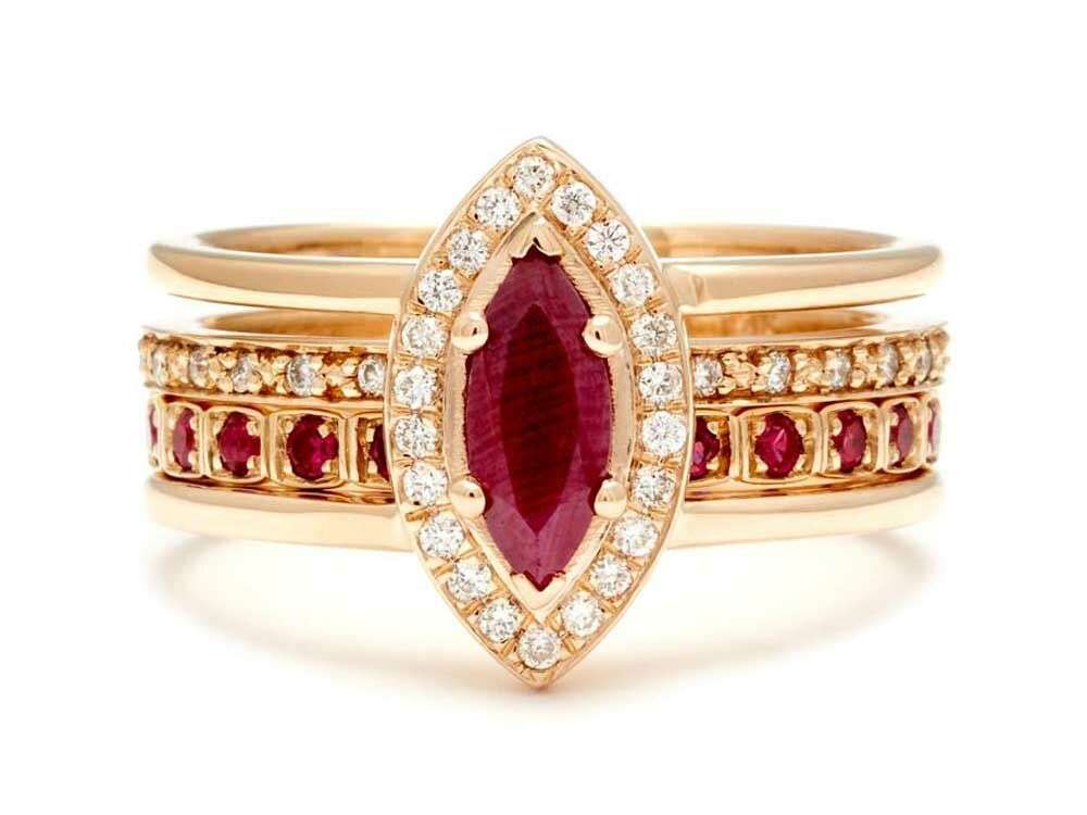 Marquise ruby