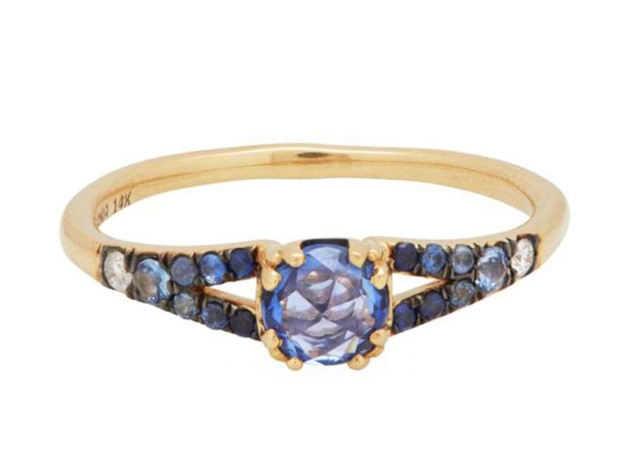 Ombre blue sapphires