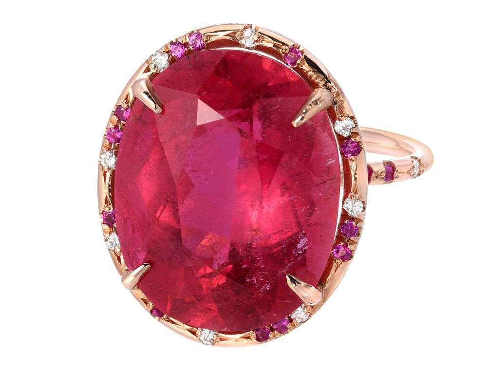 Pink sapphire cocktail ring