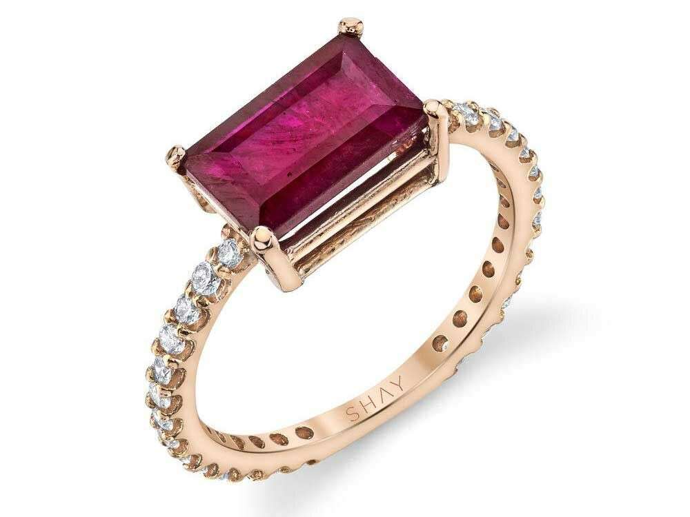 ring с рубином и бриллиантами