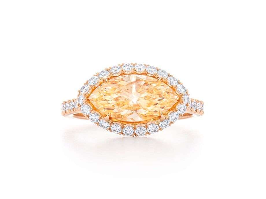 Yellow orange diamond