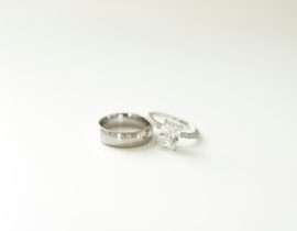 Palladium wedding rings